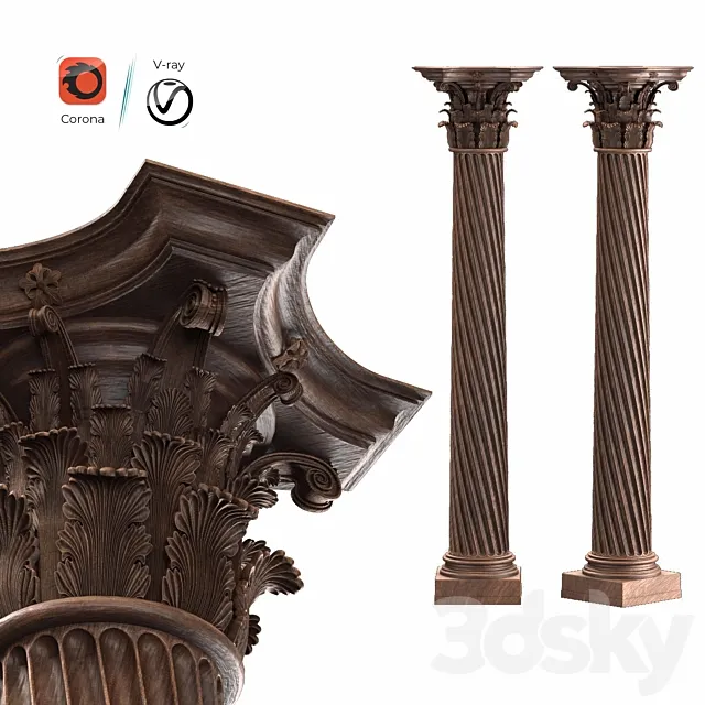 Roman column 3D Model