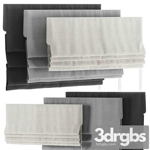 Roman Curtain 03 3D Model Free