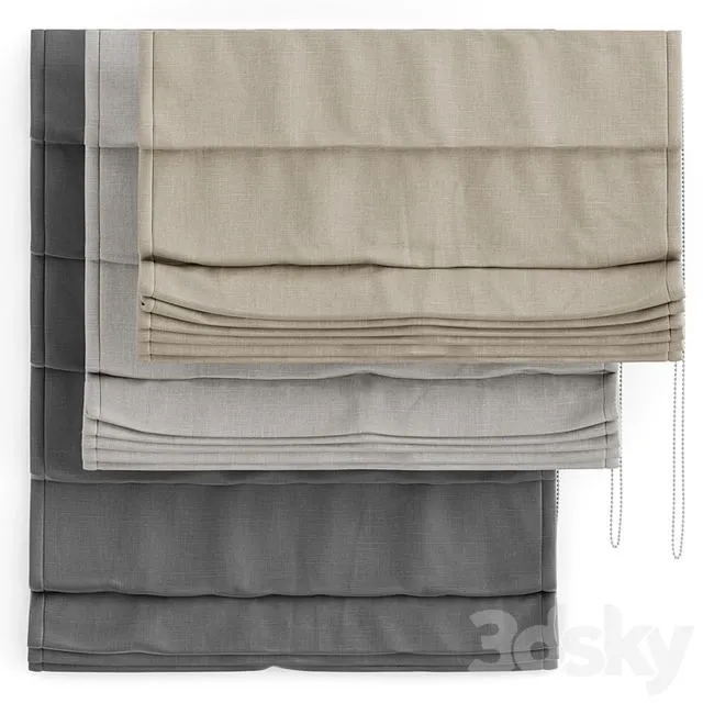 Roman Curtain 3D Model