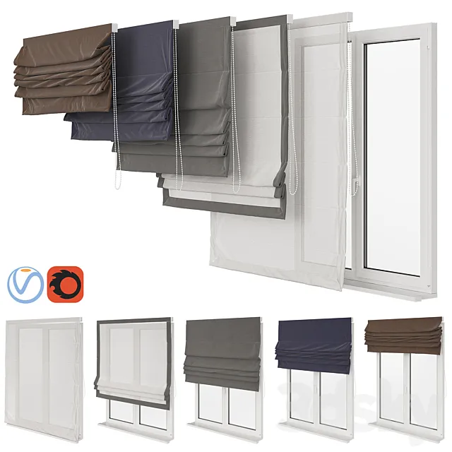 Roman curtain 3DModel