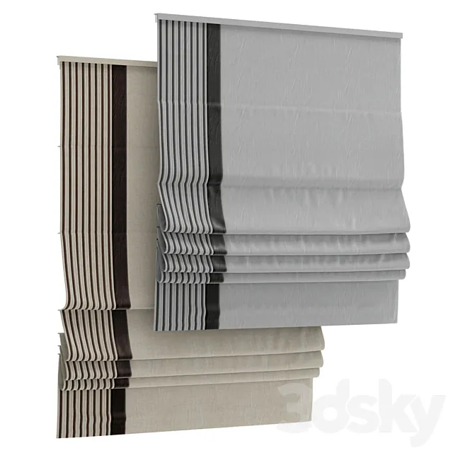 Roman curtain 65 3D Model