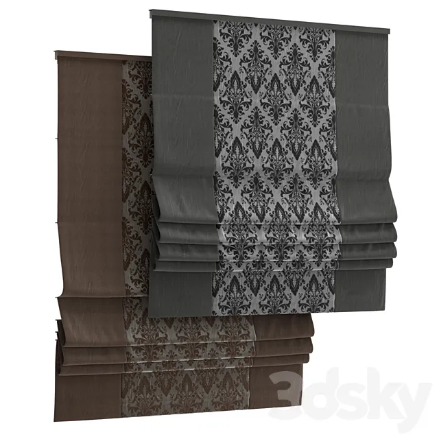 Roman curtain 67 3D Model