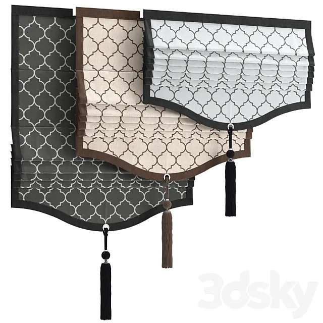 Roman curtain 72 part 2 3D Model