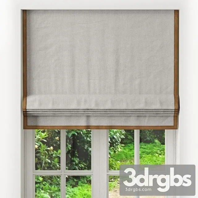 Roman Curtain Fabric 3D Model Free