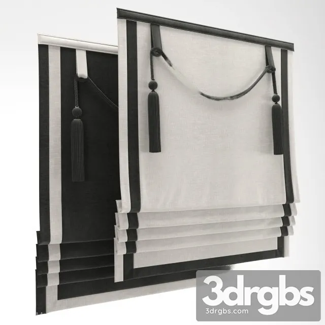 Roman Curtain Luxury 3D Model Free