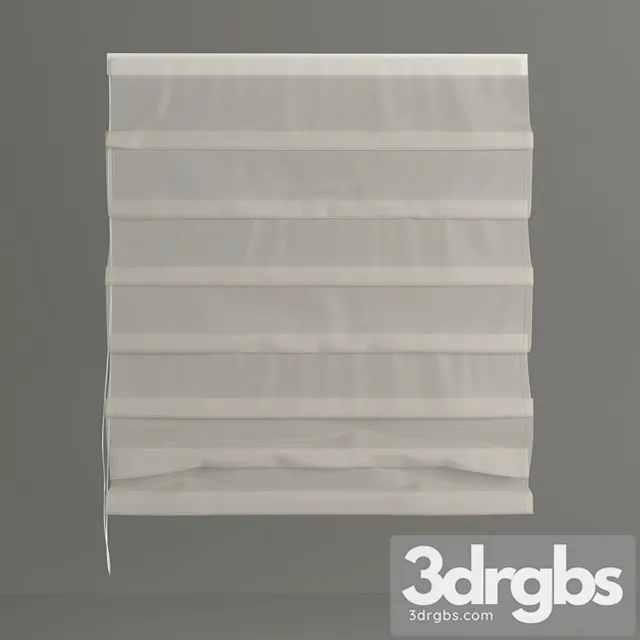 Roman Curtain Transparent 3D Model Free