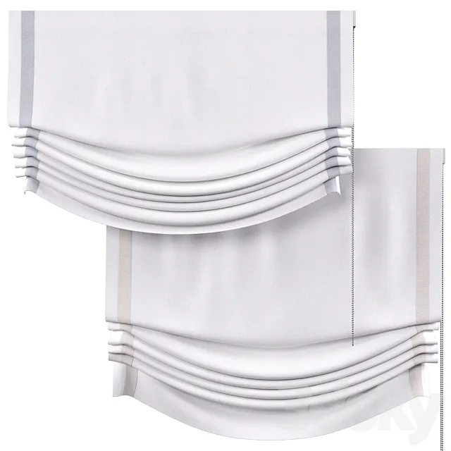 Roman Curtains 04 | Relaxed | Backhausen | Venus 3D Model