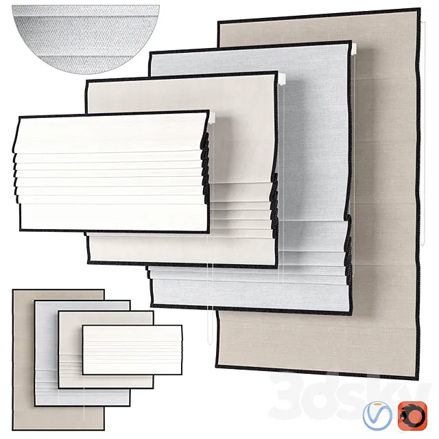 Roman Curtains 11 | Backhausen | Rebbio 3DModel