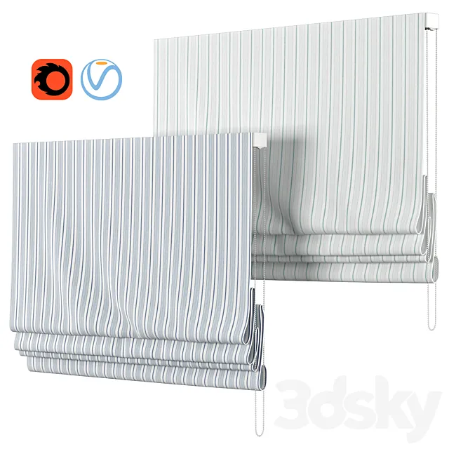 Roman Curtains 27 | Laura Ashley | Heacham stripe Free Download
