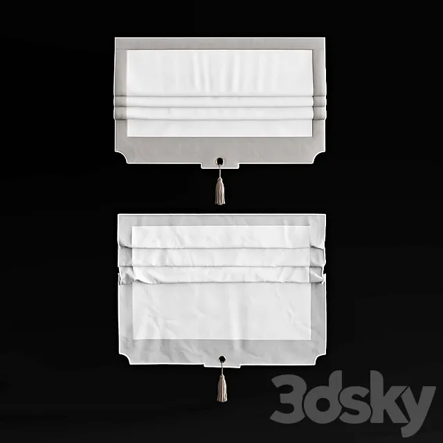 Roman curtains 3D Model