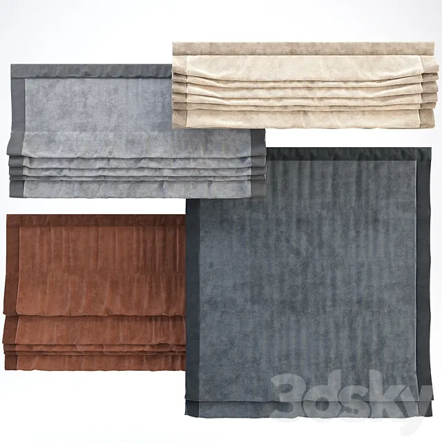 Roman curtains 3DModel