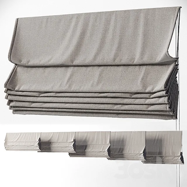Roman curtains 4 3DModel