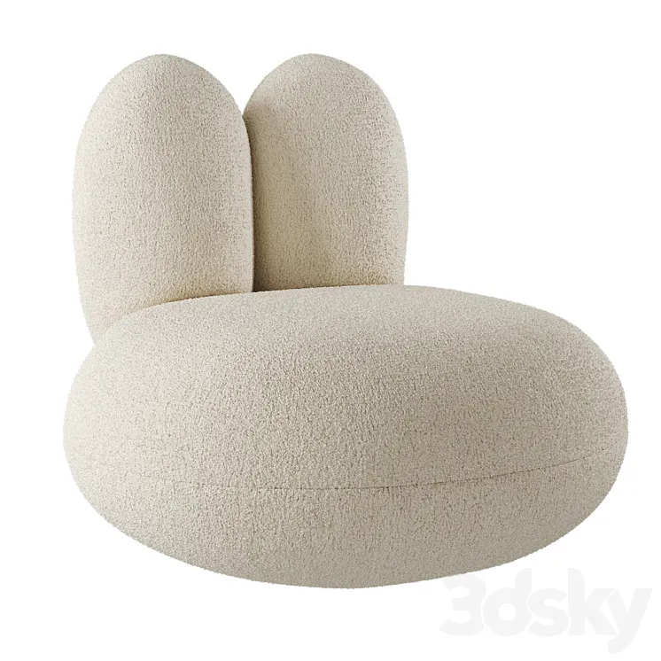 Roman Plyus Bunny chair 3D Model Free
