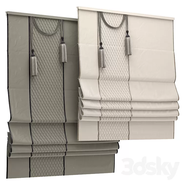 Roman shade 109 3D Model Free