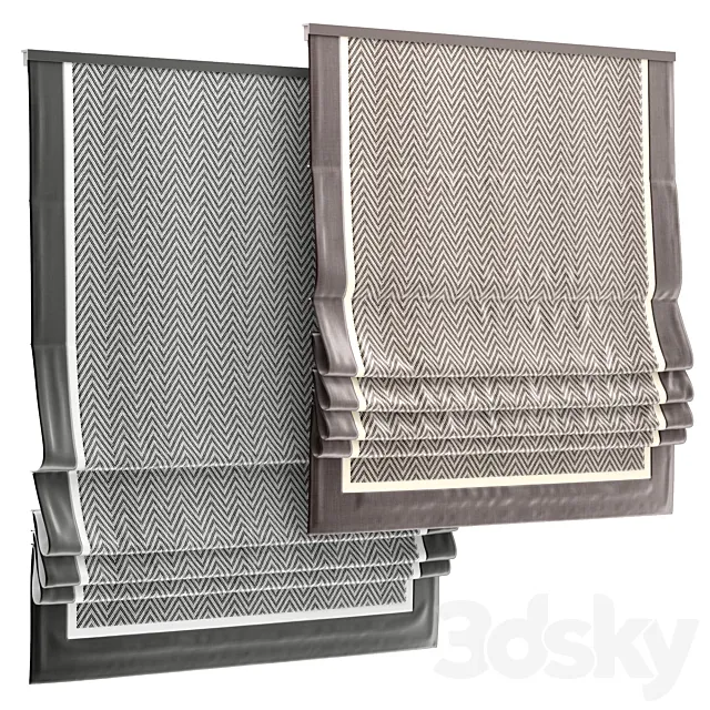 Roman shade 136 3D Model