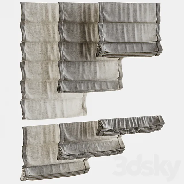 ROMAN_BLINDS_01 3D Model