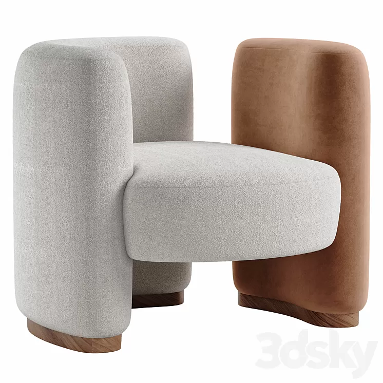 ROMANO armchair by noho 3D Model