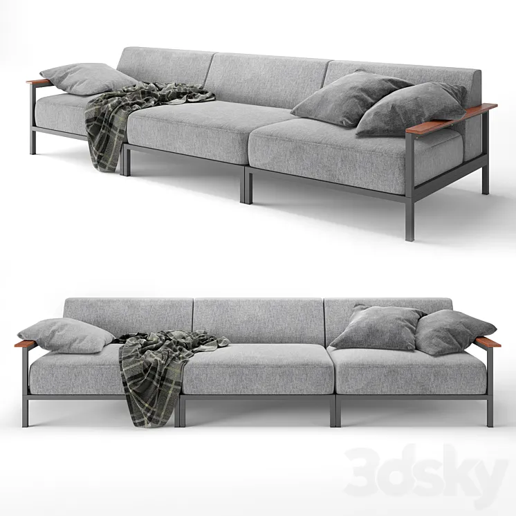 Rome outdoor sofa 3D Model Free