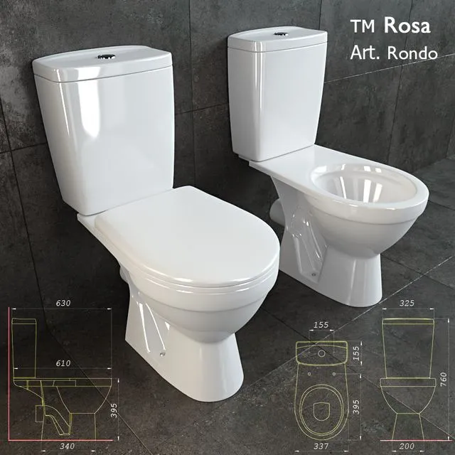 Rondo toilet 3D Model