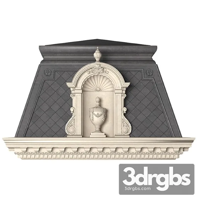 Roof Of Classical Facade 3D Model Free