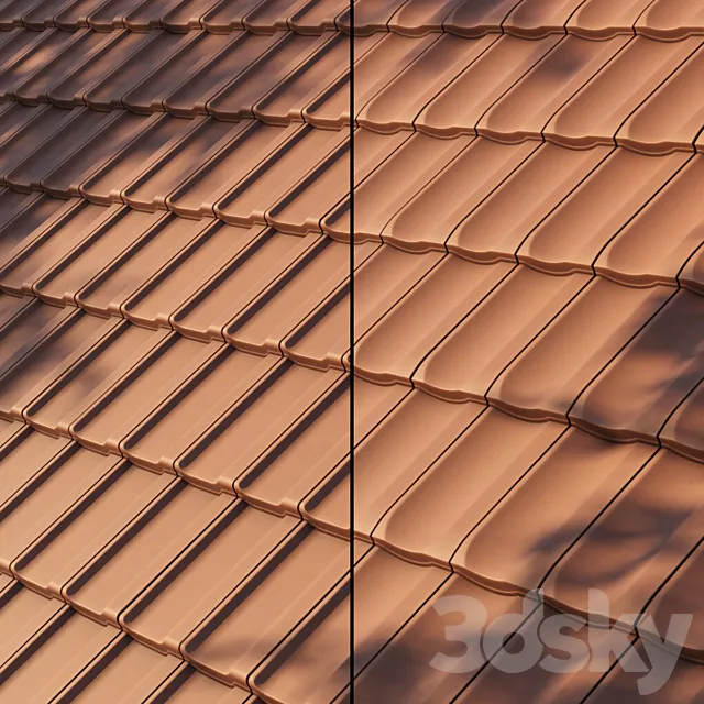 Roof Tiles 3D Model