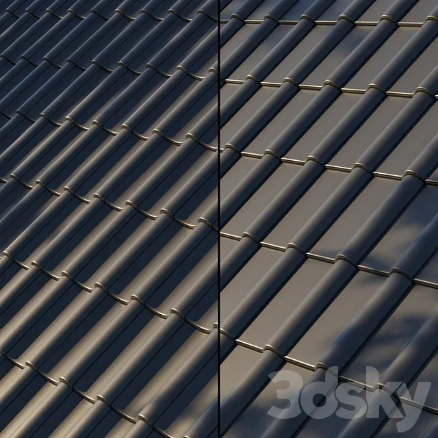 Roof Tiles 3D Model