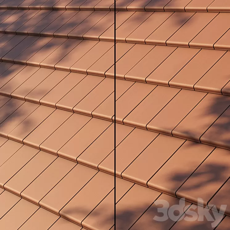 Roof Tiles 3D Model Free Download