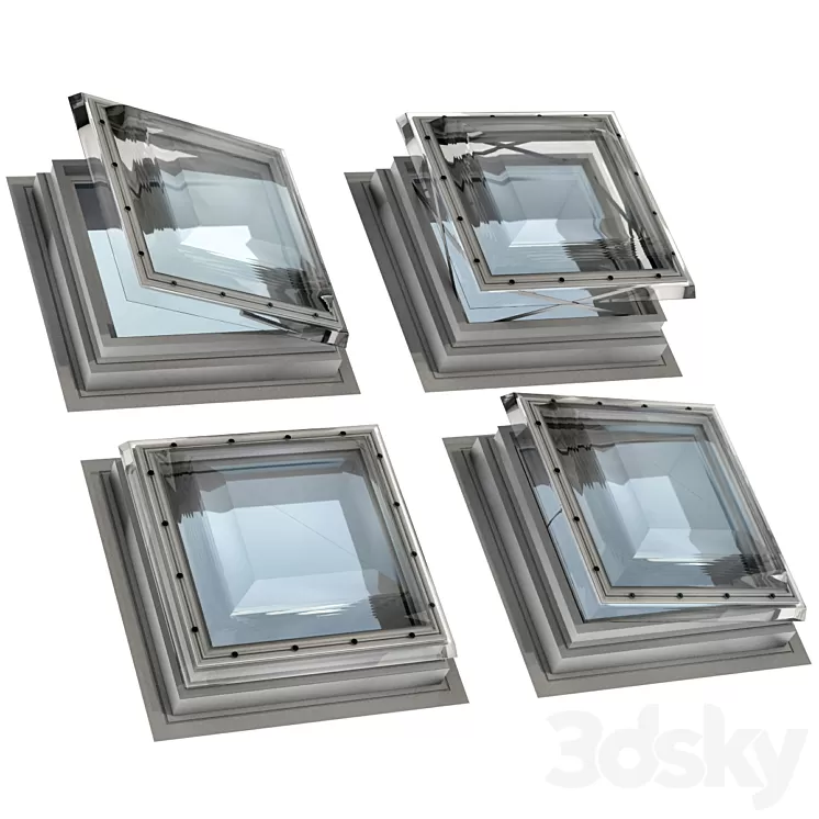Roof window hatch aerator dormer attic skylights 3D Model