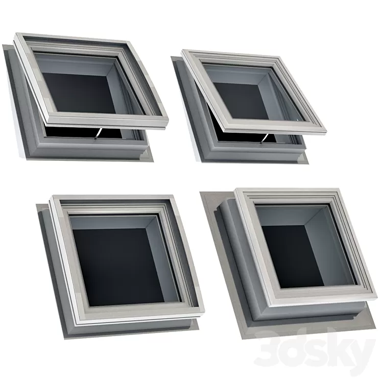 Roof window hatch aerator dormer attic skylights 3D Model