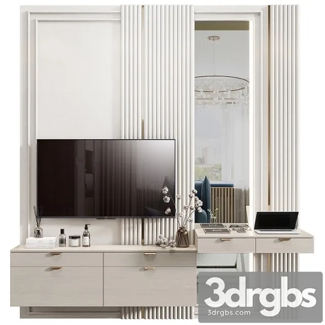 Room Tv Wall 11 3D Model Free