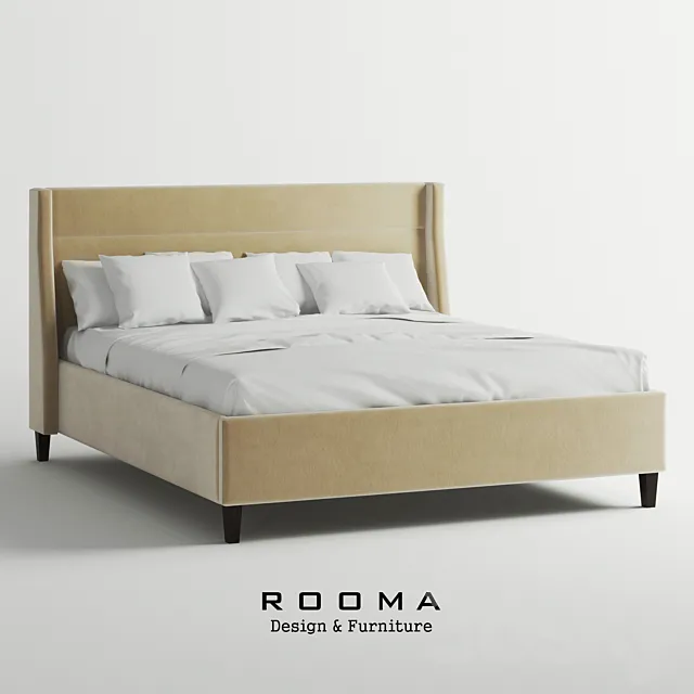 Rooma Design Retro Bed 3D Model