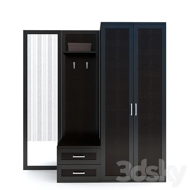 Roomy Hallway 3D Model