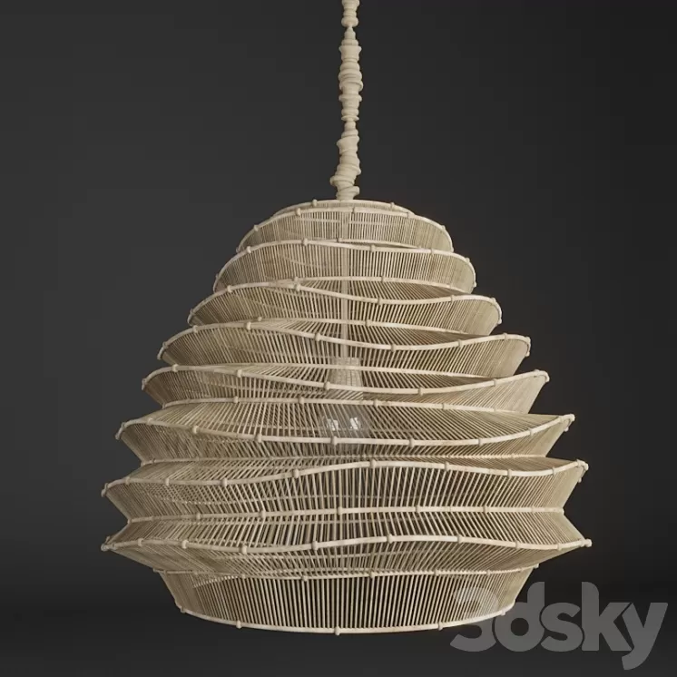 Roost Bamboo Cloud Chandelier 3D Model
