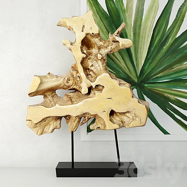 Root on Stand 3D Model