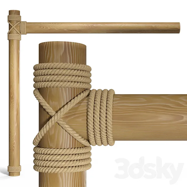 Rope beams 3DModel