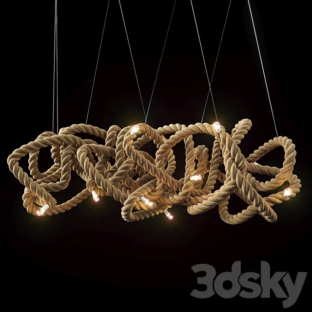 Rope chandelier 3DModel