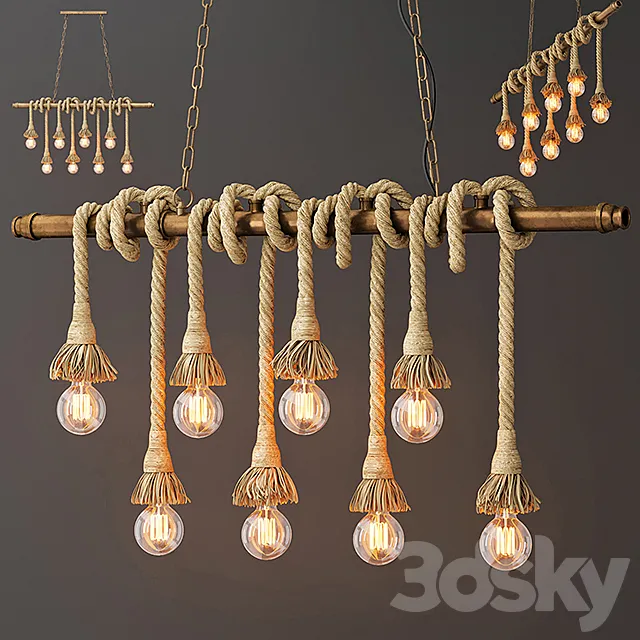 Rope pendant 3D Model