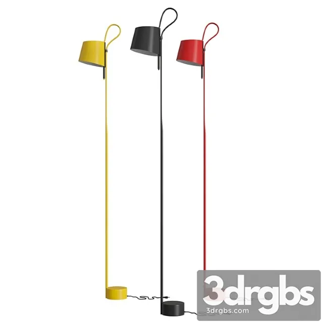 Rope trick floor lamp 3D Model Free