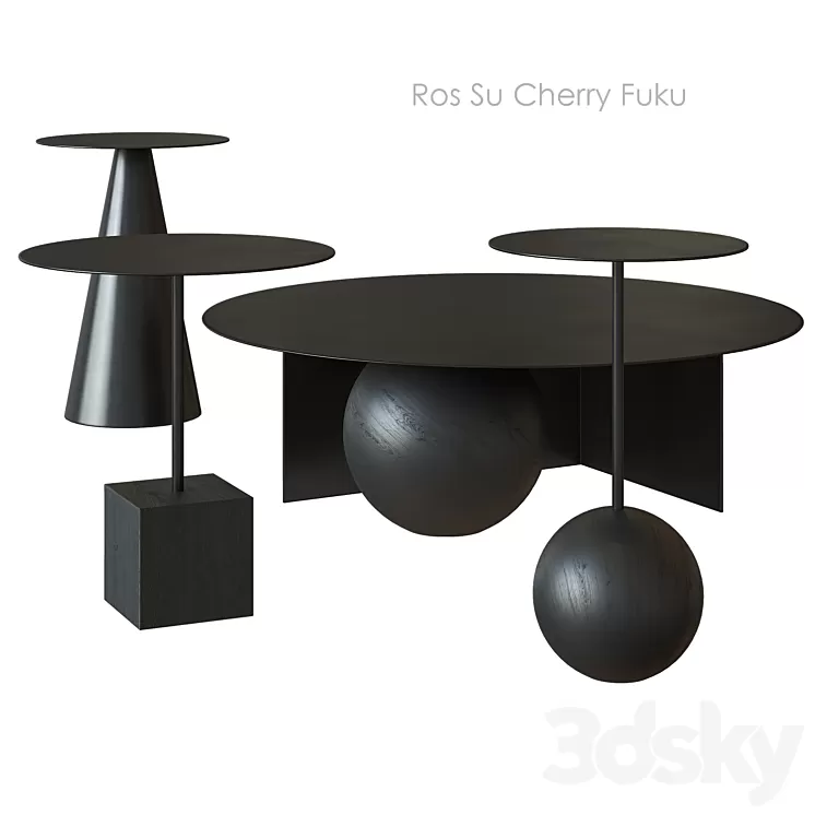 Ros Su Cherry Fuku SALAK coffee table 3D Model Free