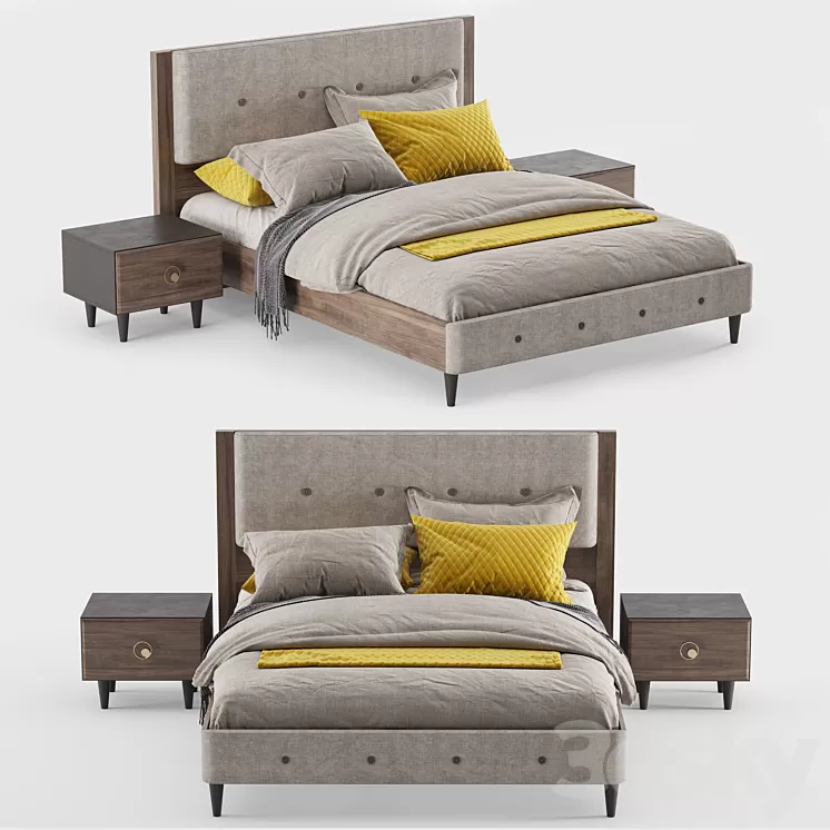 Rosa bed 3D Model