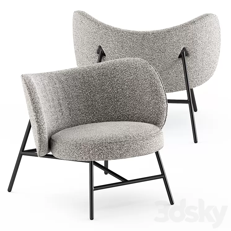 Rosa Chair by Burkedecor 3D Model