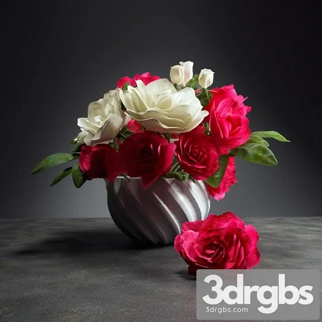 Rose bouquet 11 3D Model Free