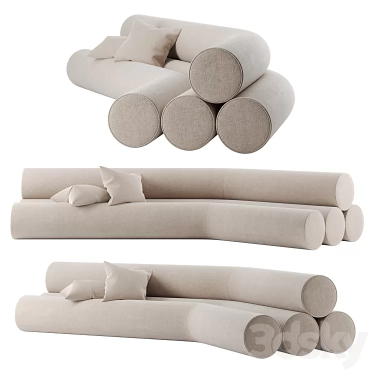 Rose Sofa By Joris Poggioli 3D Model Free