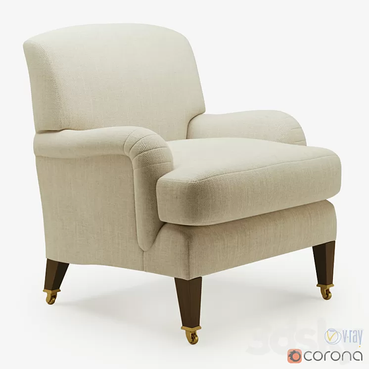 Rose Uniacke Rosewater armchair 3D Model