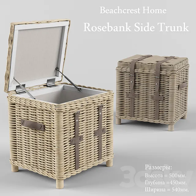 Rosebank Side Trunk 3D Model