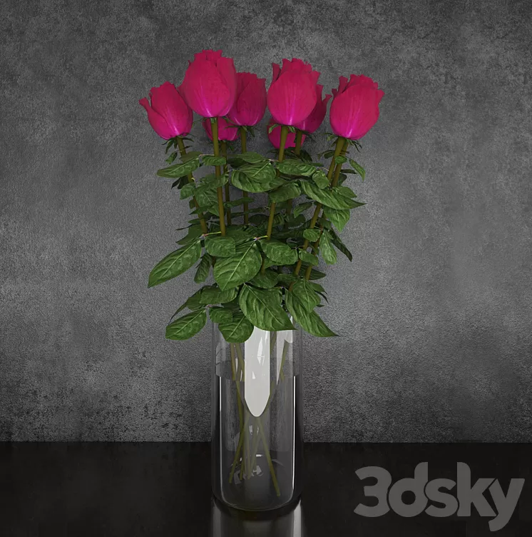 Roses 3D Model