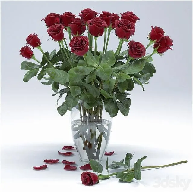 Roses 3D Model