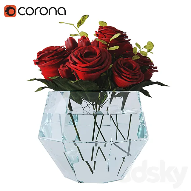 Roses decorative 3DModel