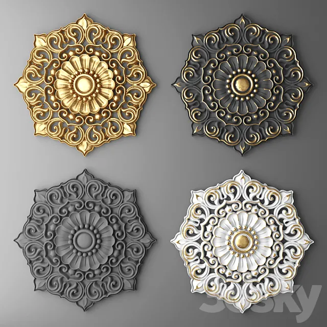 Rosette. 3D Model