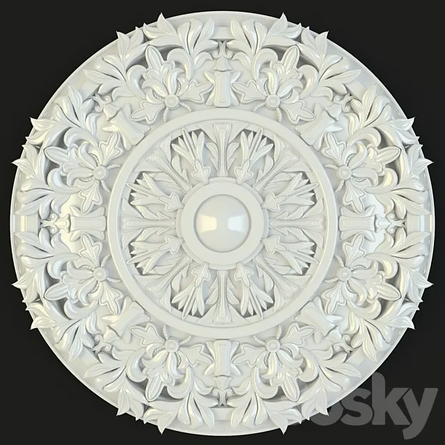 Rosette ceiling. 3DModel